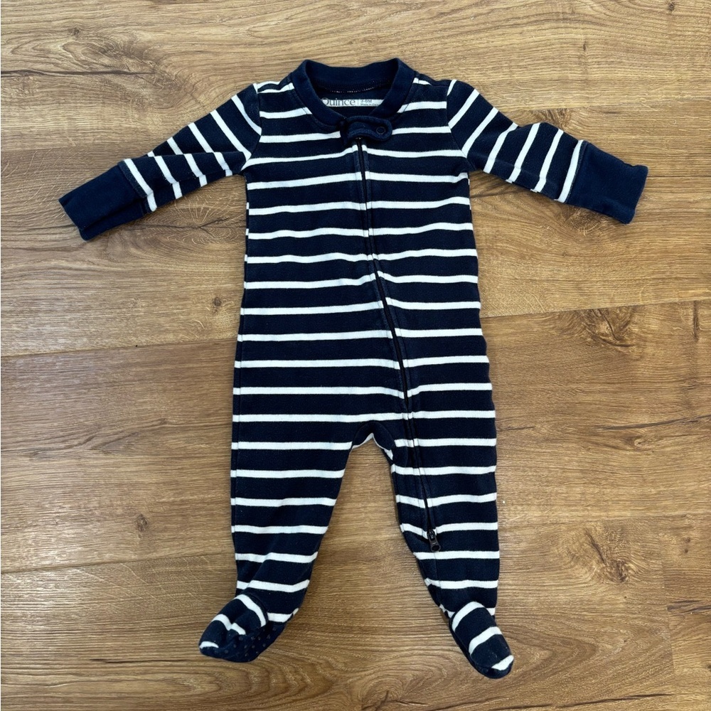 Quince 100% Organic Cotton Striped Footie